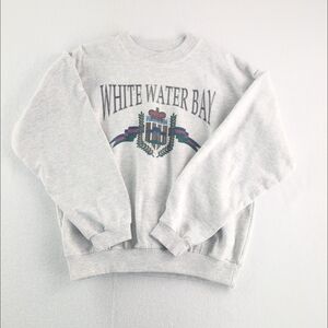 Vintage Y2K White Water Bay Mendez Women's L/XL White Grey Flecked Made In USA